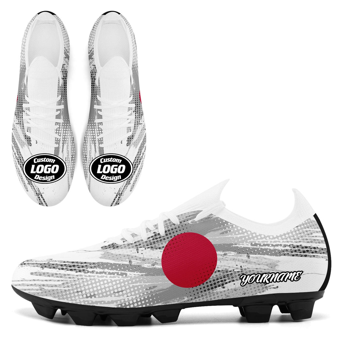 Custom Japan 2026 World Cup Sneakers DIY Country Flag Running Shoes Lightweight Sport Shoes Gift for Football Fans Personalized Team Name and Logo SC02-F025043-3