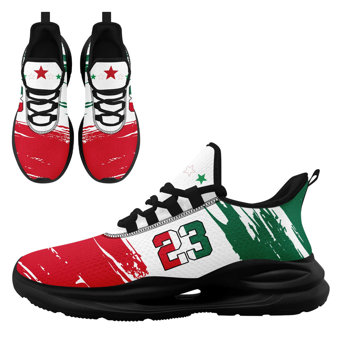 Custom 2026 World Cup Mexico Sneakers DIY Country Flag Running Shoes Lightweight Sport Shoes Gift for Football Fans Personalized Team Name and Logo FN079-F023084-10
