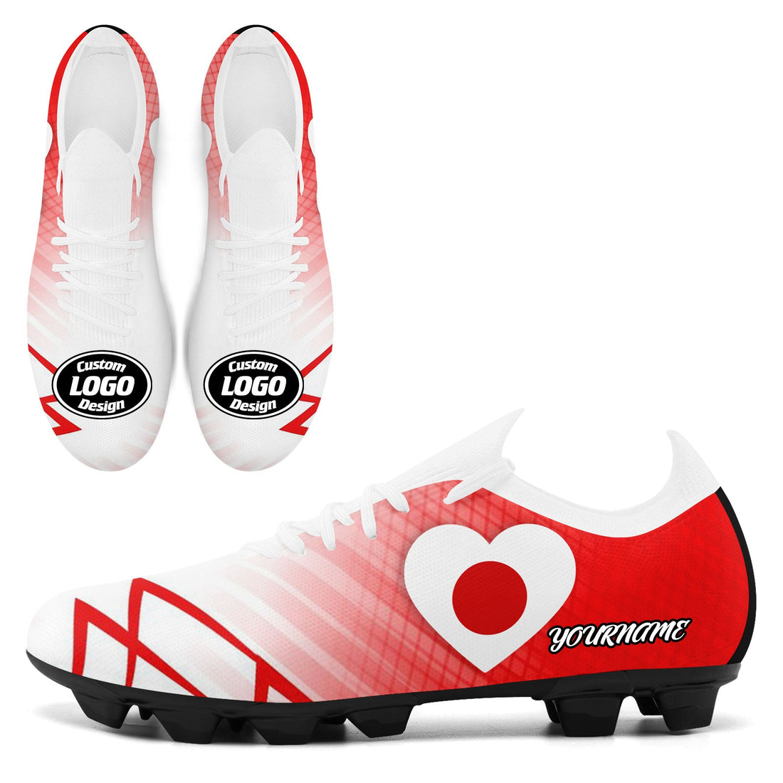 Custom Japan 2026 World Cup Sneakers DIY Country Flag Running Shoes Lightweight Sport Shoes Gift for Football Fans Personalized Team Name and Logo SC02-F025043-10