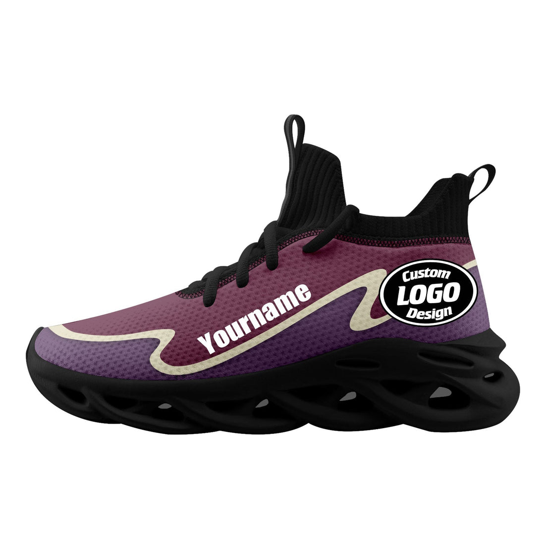 Custom Purple Maxsoul Shoes Personalized Sneaker FN030A-E020011-13