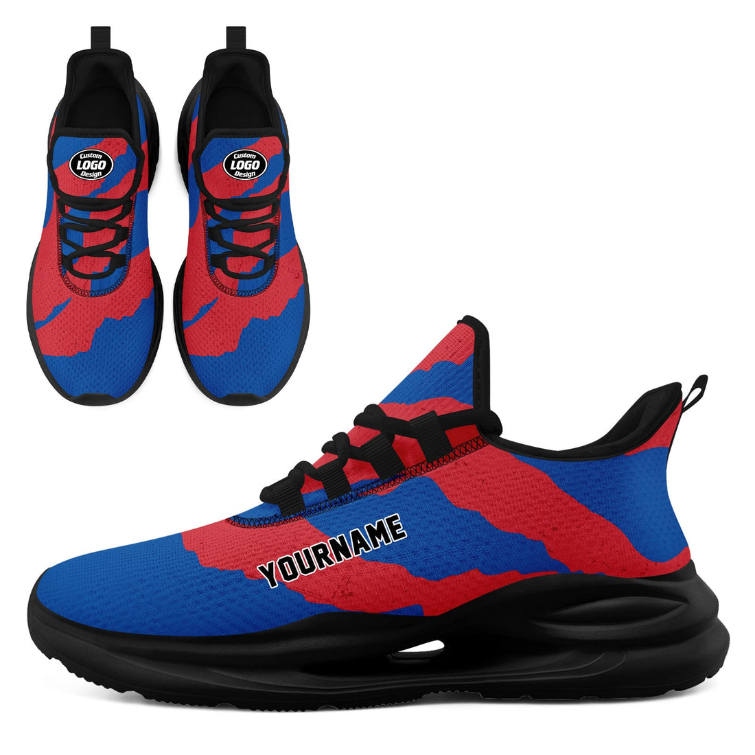 Custom South Korea 2026 World Cup Sneakers DIY Country Flag Running Shoes Lightweight Sport Shoes Gift for Football Fans Personalized Team Name and Logo FN079-F009131-3
