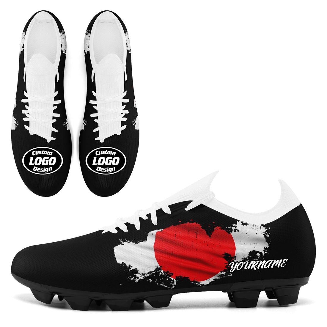 Custom Japan 2026 World Cup Sneakers DIY Country Flag Running Shoes Lightweight Sport Shoes Gift for Football Fans Personalized Team Name and Logo SC02-F025043-1