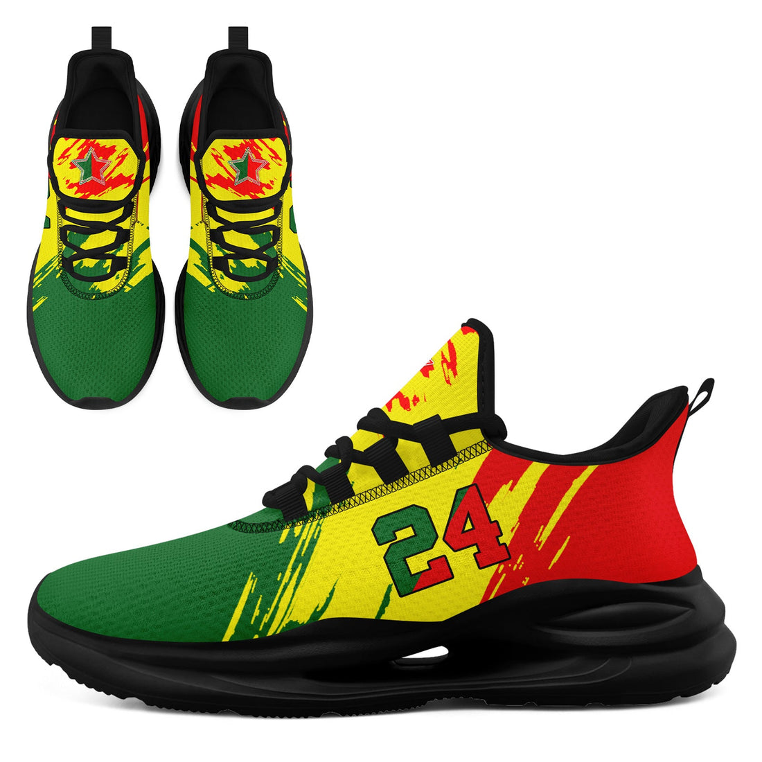 Custom 2026 World Cup Portugal Sneakers DIY Country Flag Running Shoes Lightweight Sport Shoes Gift for Football Fans Personalized Team Name and Logo FN079-F023086-8