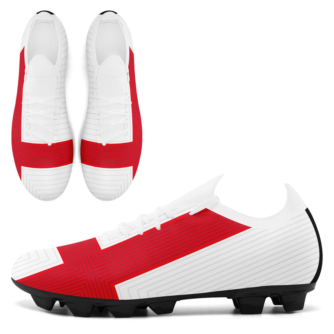 Custom England 2026 World Cup Sneakers DIY Country Flag Running Shoes Lightweight Sport Shoes Gift for Football Fans Personalized Team Name and Logo SC02-F020025-1