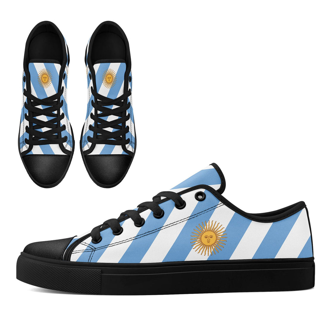 Custom 2026 World Cup Argentina Sneakers DIY Country Flag Running Shoes Lightweight Sport Shoes Gift for Football Fans Personalized Team Name and Logo FN027-F027053-3