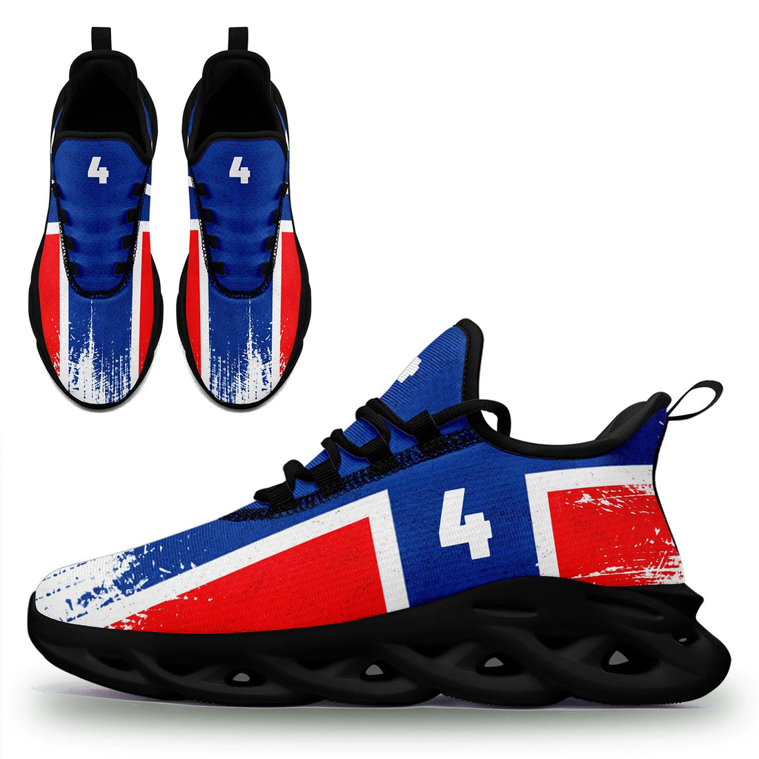 Custom 2026 World Cup Norway Sneakers DIY Country Flag Running Shoes Lightweight Sport Shoes Gift for Football Fans Personalized Team Name and Logo FN003-F027078-3