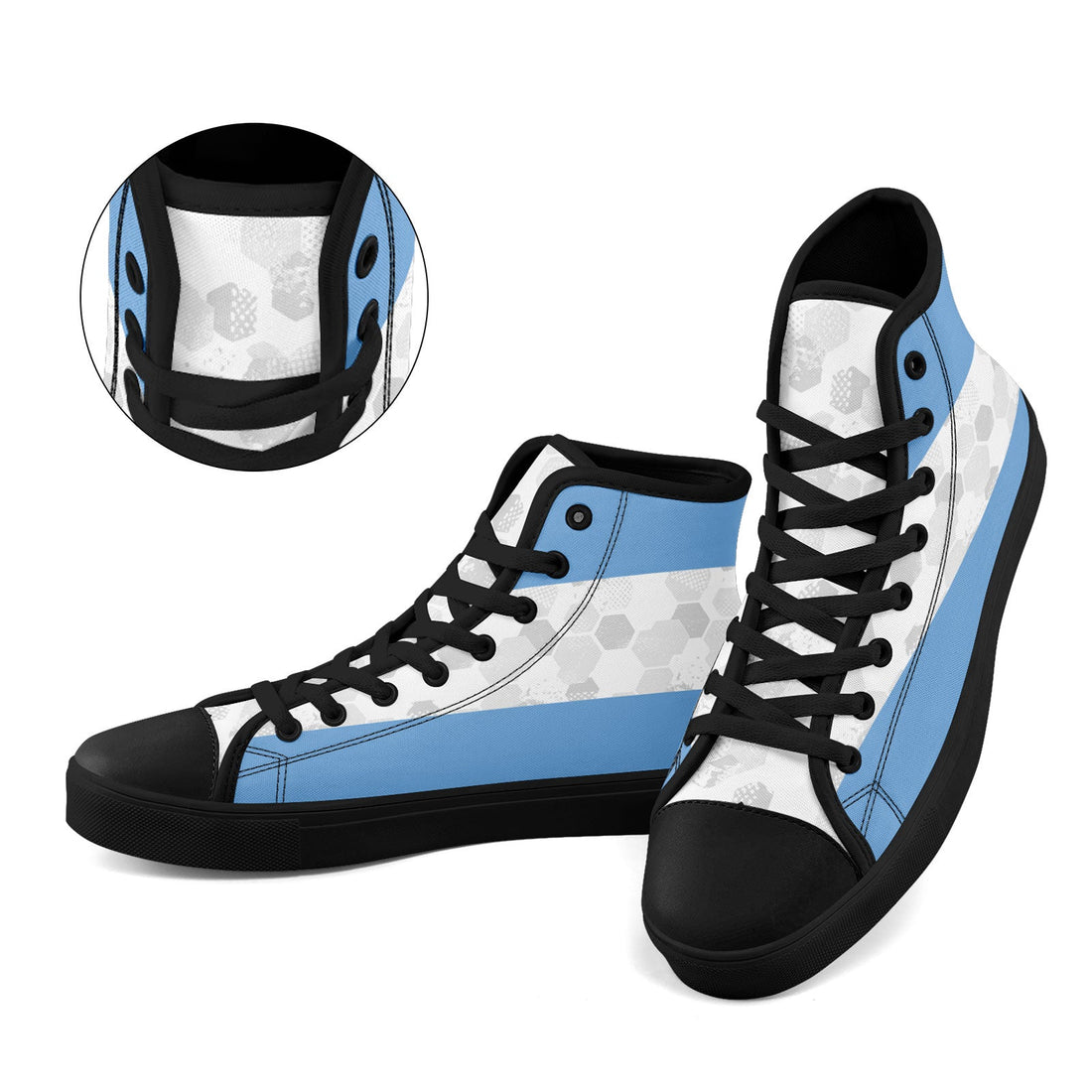 Custom 2026 World Cup Argentina Sneakers DIY Country Flag Running Shoes Lightweight Sport Shoes Gift for Football Fans Personalized Team Name and Logo FN024-F027093-5