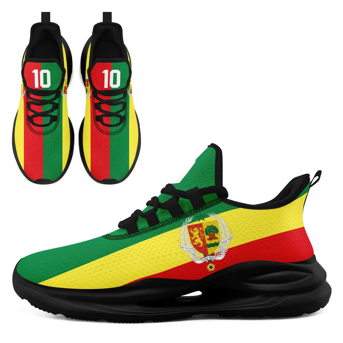 Custom Senegal 2026 World Cup Sneakers DIY Country Flag Running Shoes Lightweight Sport Shoes Gift for Football Fans Personalized Team Name and Logo FN079-F009079-1