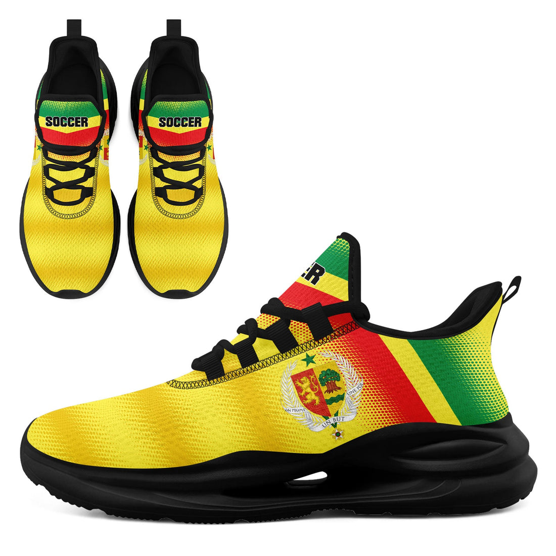 Custom Senegal 2026 World Cup Sneakers DIY Country Flag Running Shoes Lightweight Sport Shoes Gift for Football Fans Personalized Team Name and Logo FN079-F009079-5
