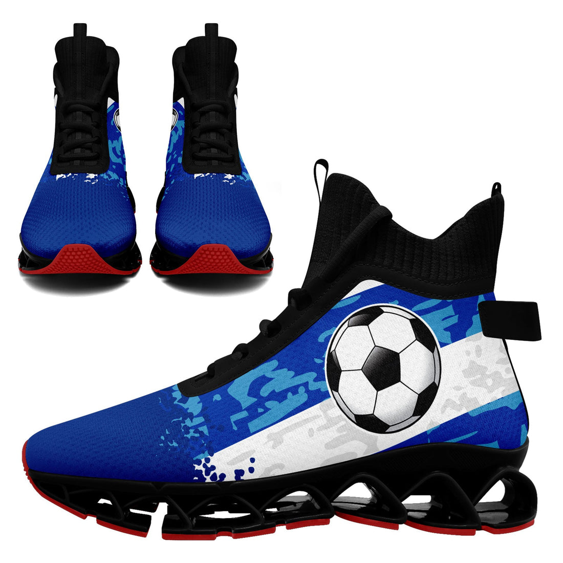 Custom Uruguay 2026 World Cup Sneakers DIY Country Flag Running Shoes Lightweight Sport Shoes Gift for Football Fans Personalized Team Name and Logo FN029XD-F009111-2