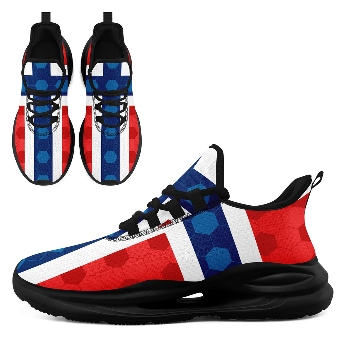 Custom 2026 World Cup Norway Sneakers DIY Country Flag Running Shoes Lightweight Sport Shoes Gift for Football Fans Personalized Team Name and Logo FN079-F027070-1