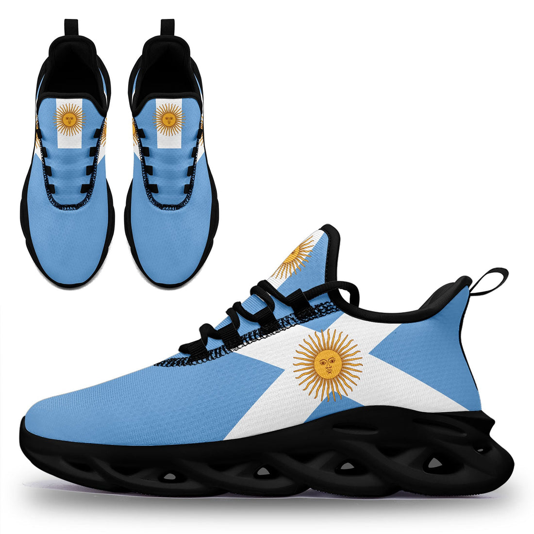 Custom 2026 World Cup Argentina Sneakers DIY Country Flag Running Shoes Lightweight Sport Shoes Gift for Football Fans Personalized Team Name and Logo FN027-F027044-3