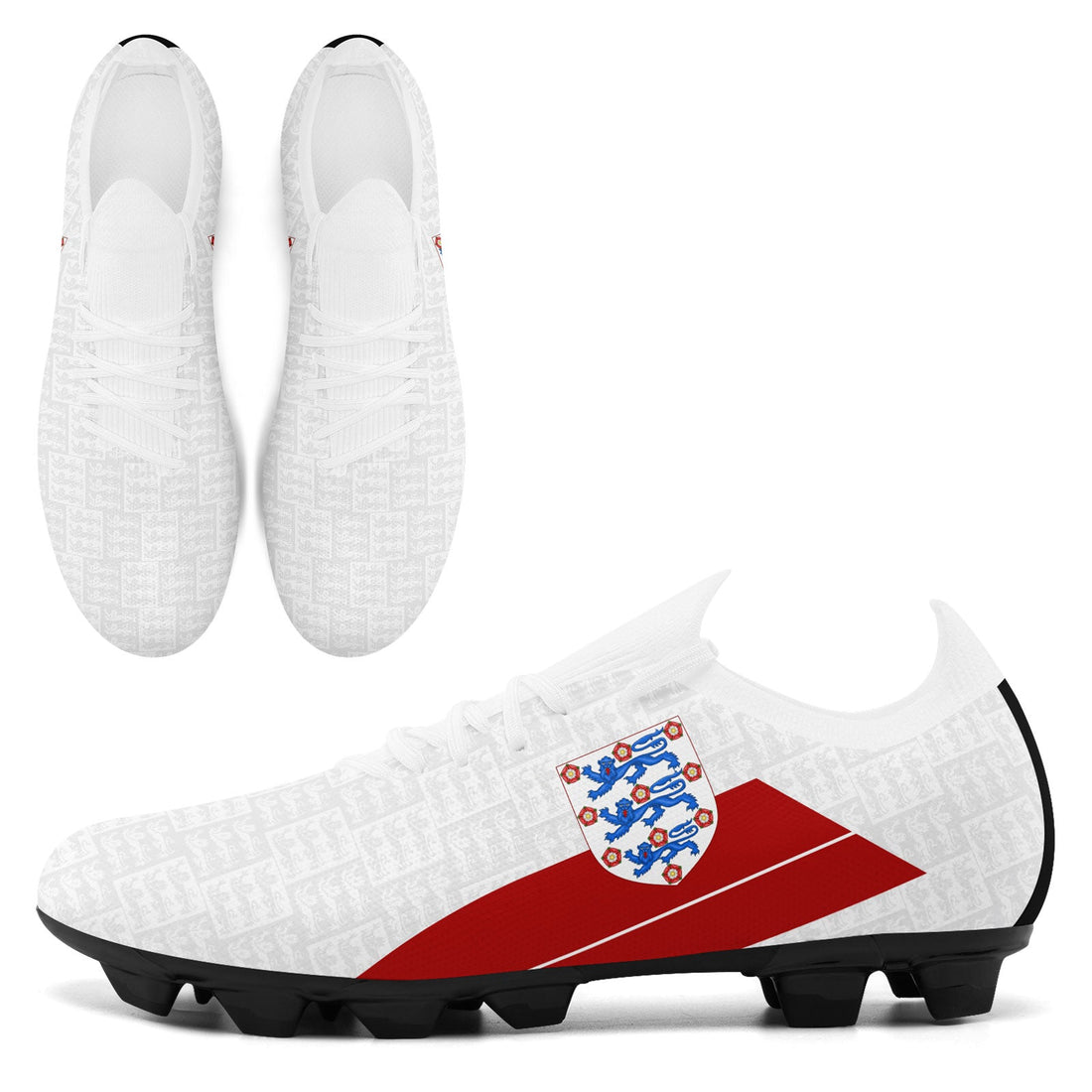 Custom England 2026 World Cup Sneakers DIY Country Flag Running Shoes Lightweight Sport Shoes Gift for Football Fans Personalized Team Name and Logo SC02-F020025-3