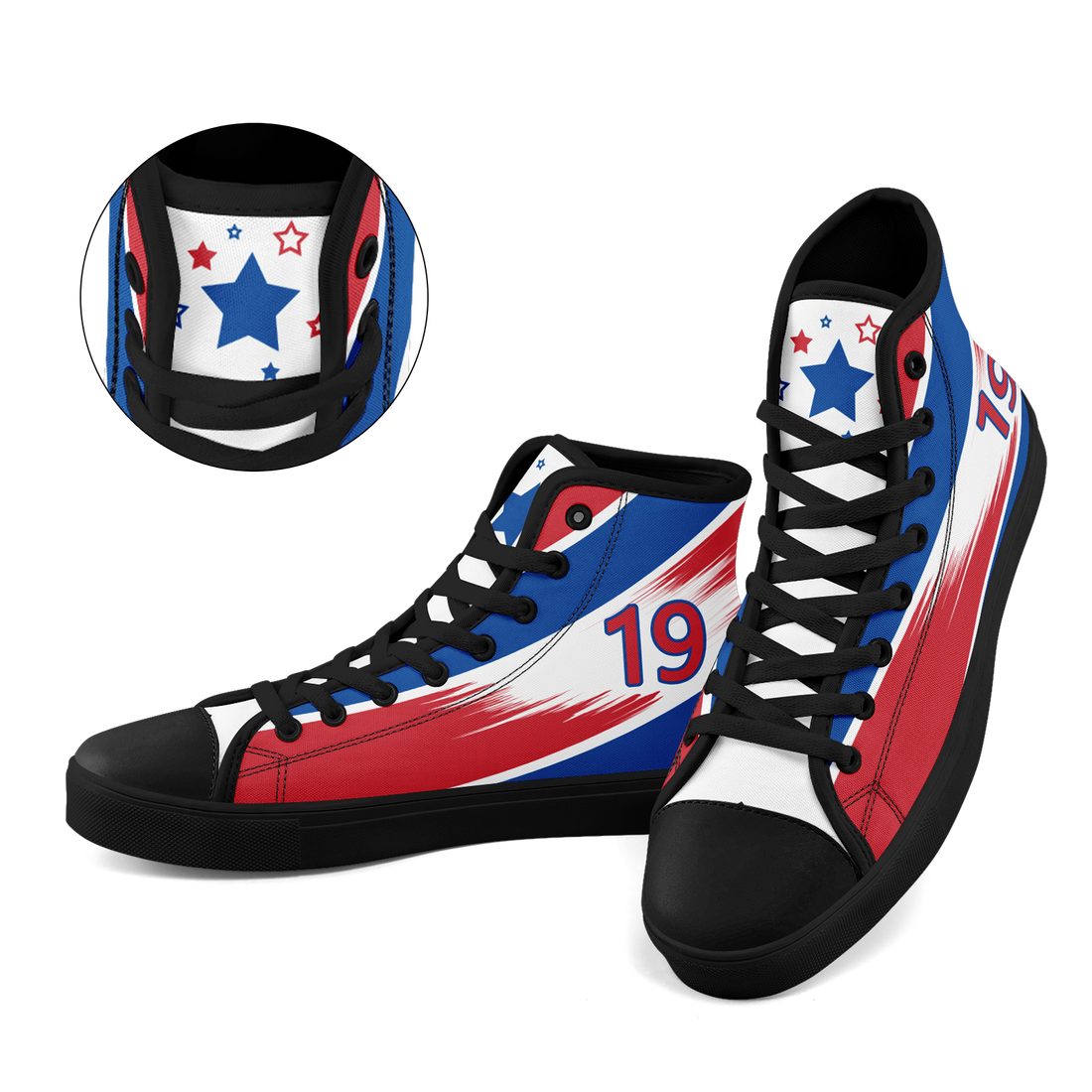 Custom South Korea 2026 World Cup Sneakers DIY Country Flag Running Shoes Lightweight Sport Shoes Gift for Football Fans Personalized Team Name and Logo FN024-F009120-4