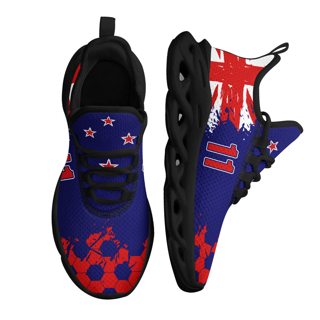 Custom 2026 World Cup New Zealand Sneakers DIY Country Flag Running Shoes Lightweight Sport Shoes Gift for Football Fans Personalized Team Name and Logo FN003-F027079-8