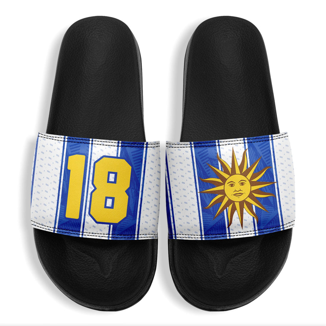 Custom Uruguay 2026 World Cup Sneakers DIY Country Flag Running Shoes Lightweight Sport Shoes Gift for Football Fans Personalized Team Name and Logo FN056-F009113-3