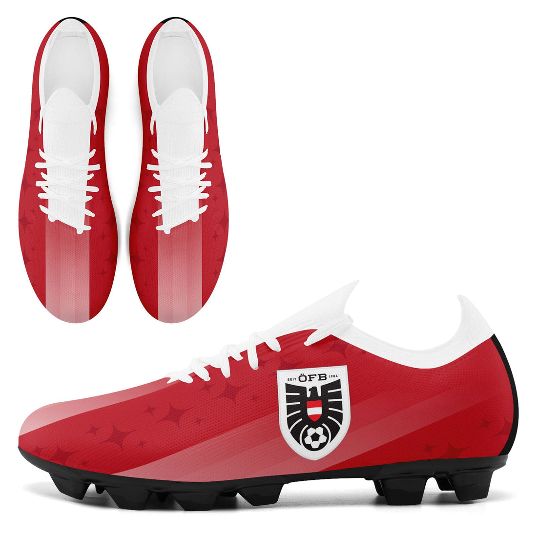 Custom Austria 2026 World Cup Sneakers DIY Country Flag Running Shoes Lightweight Sport Shoes Gift for Football Fans Personalized Team Name and Logo SC02-F020029-4