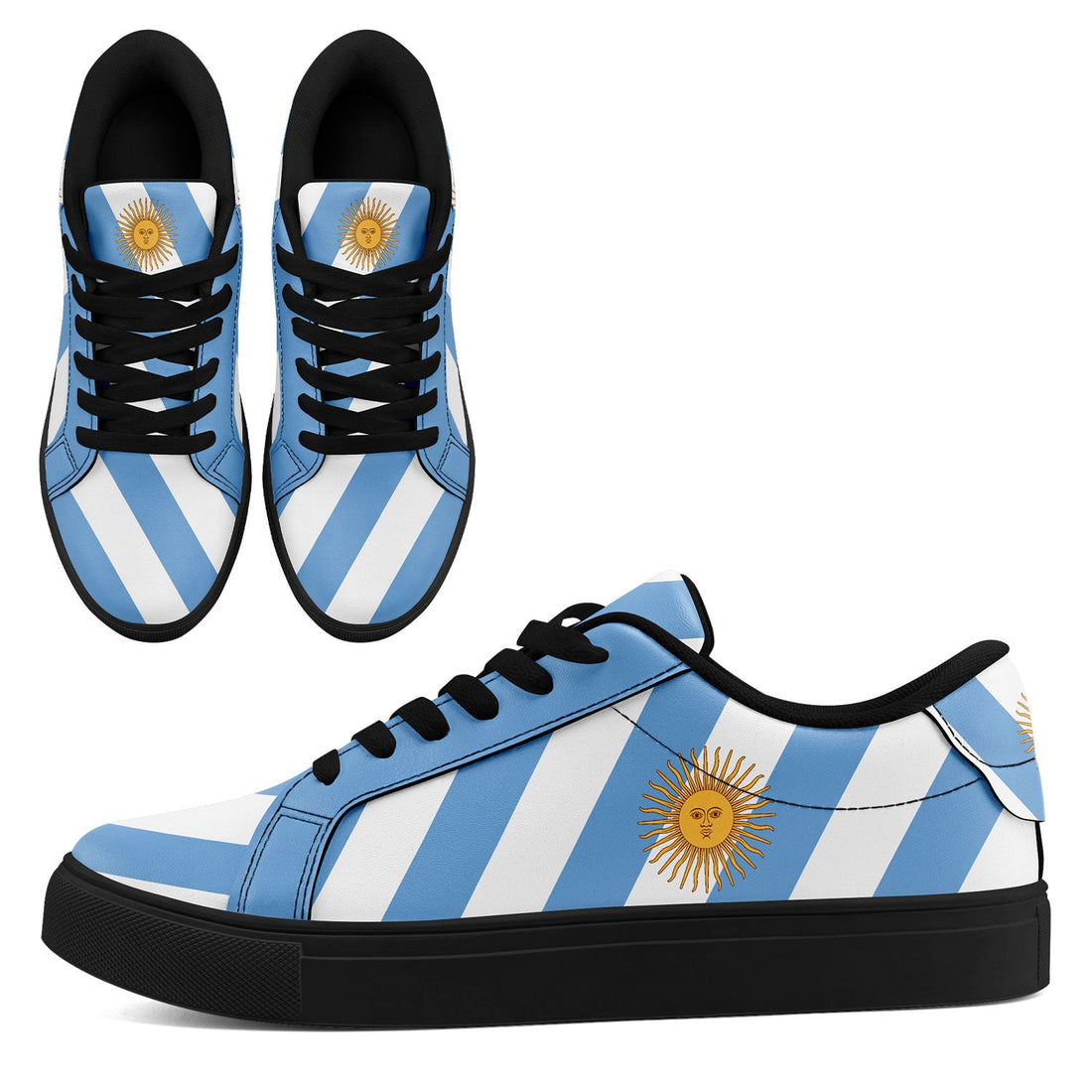 Custom 2026 World Cup Argentina Sneakers DIY Country Flag Running Shoes Lightweight Sport Shoes Gift for Football Fans Personalized Team Name and Logo FN023-F027051-3