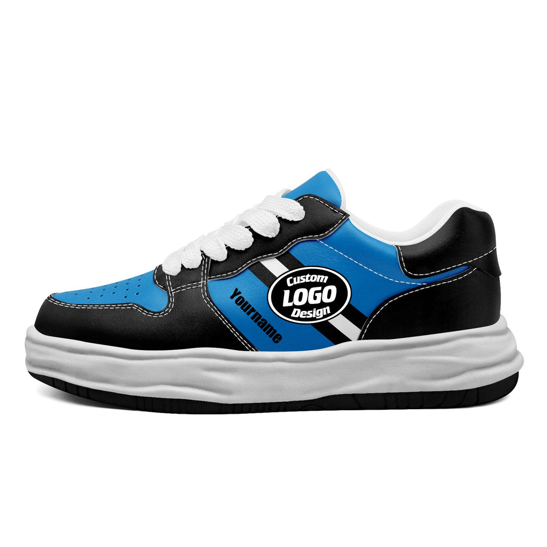 Corporate Gifts,Custom Blue Black Carolina Shoes Personalized Sneaker FN032-D020389-5