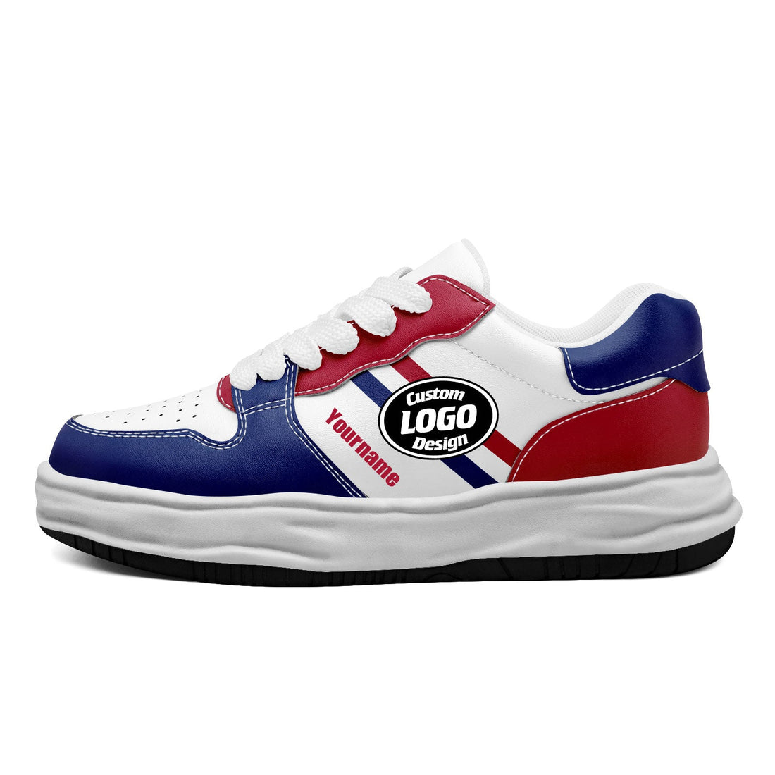 Corporate Gifts,Custom Red Blue New York Shoes Personalized Sneaker FN032-D020389-21