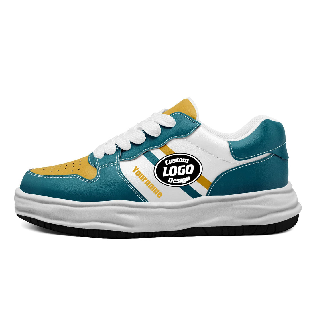 Corporate Gifts,Custom Green Yellow Jacksonville Shoes Personalized Sneaker FN032-D020389-16