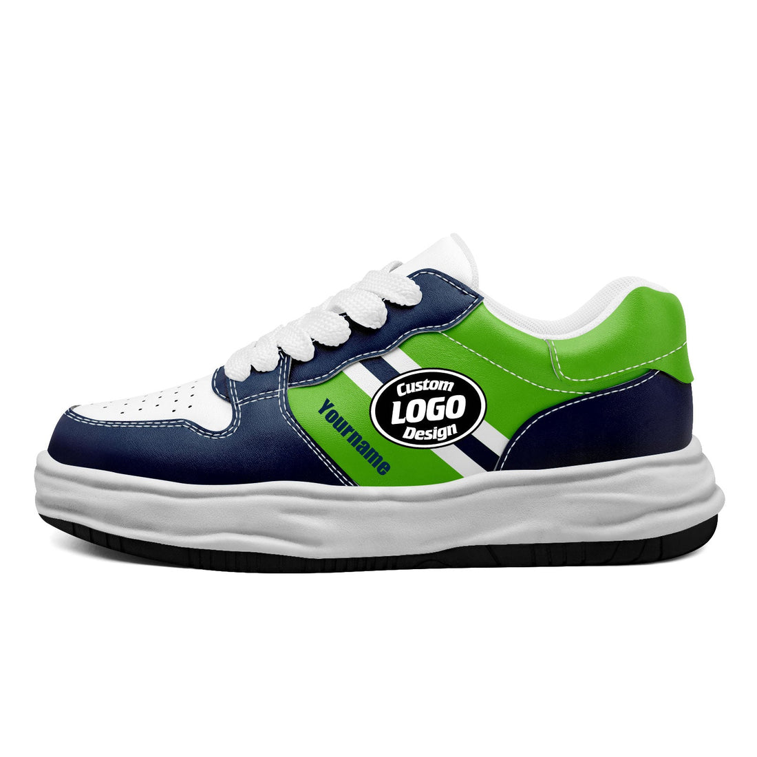 Corporate Gifts,Custom Blue Green Seattle Shoes Personalized Sneaker FN032-D020389-27