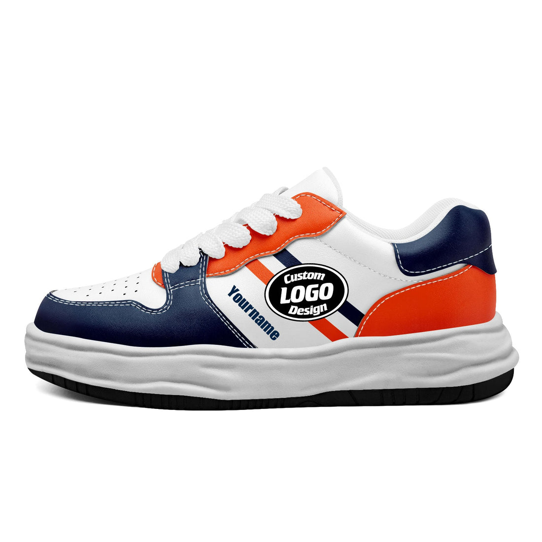 Corporate Gifts,Custom Blue Orange Denver Shoes Personalized Sneaker FN032-D020389-10