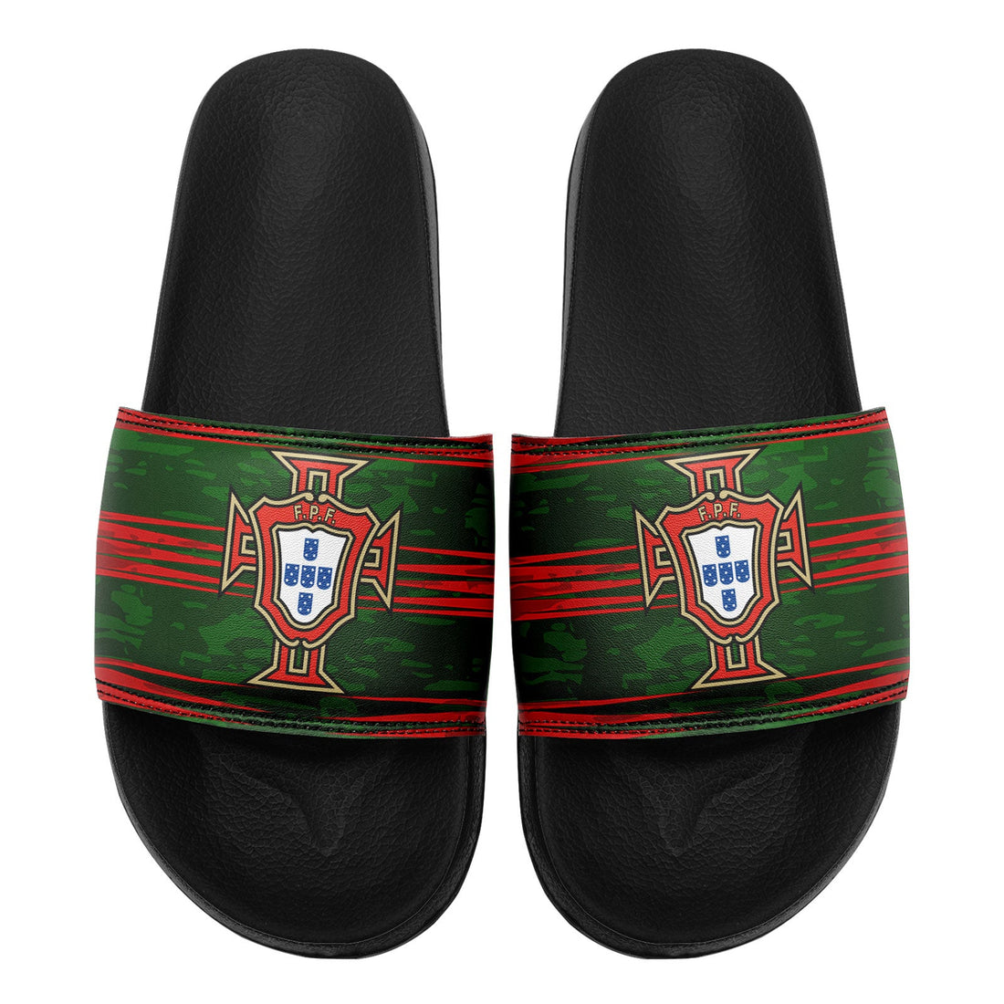 Custom Portugal 2026 World Cup Sneakers DIY Country Flag Running Shoes Lightweight Sport Shoes Gift for Football Fans Personalized Team Name and Logo FN056-F020034-5