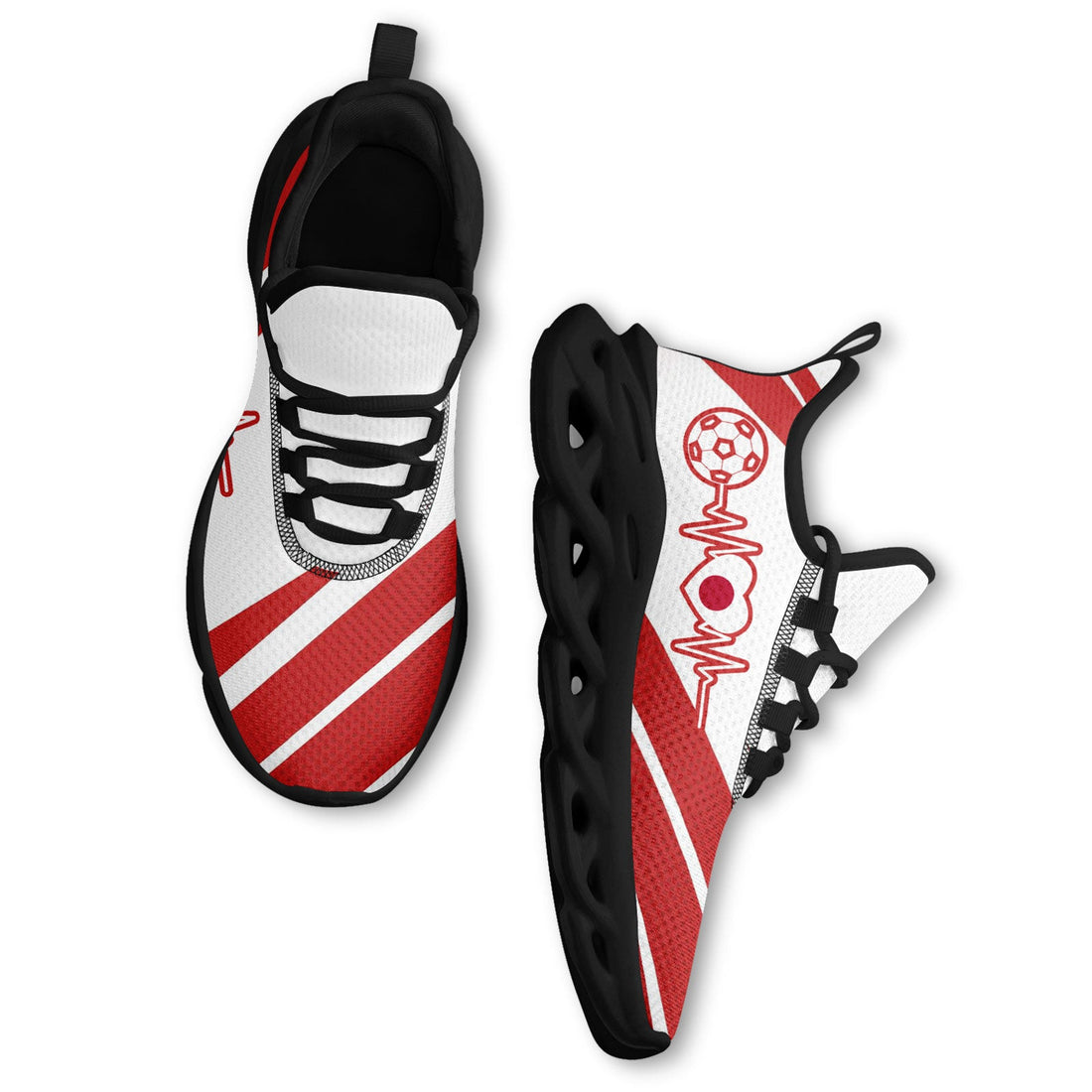 Custom Japan 2026 World Cup Sneakers DIY Country Flag Running Shoes Lightweight Sport Shoes Gift for Football Fans Personalized Team Name and Logo FN003-F025044-9