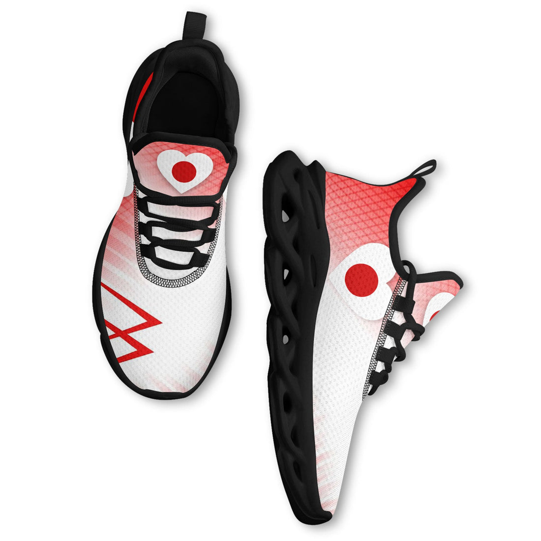 Custom Japan 2026 World Cup Sneakers DIY Country Flag Running Shoes Lightweight Sport Shoes Gift for Football Fans Personalized Team Name and Logo FN003-F025044-10
