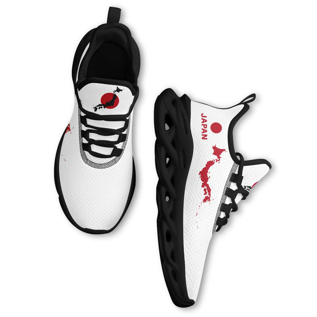 Custom Japan 2026 World Cup Sneakers DIY Country Flag Running Shoes Lightweight Sport Shoes Gift for Football Fans Personalized Team Name and Logo FN003-F025044-8