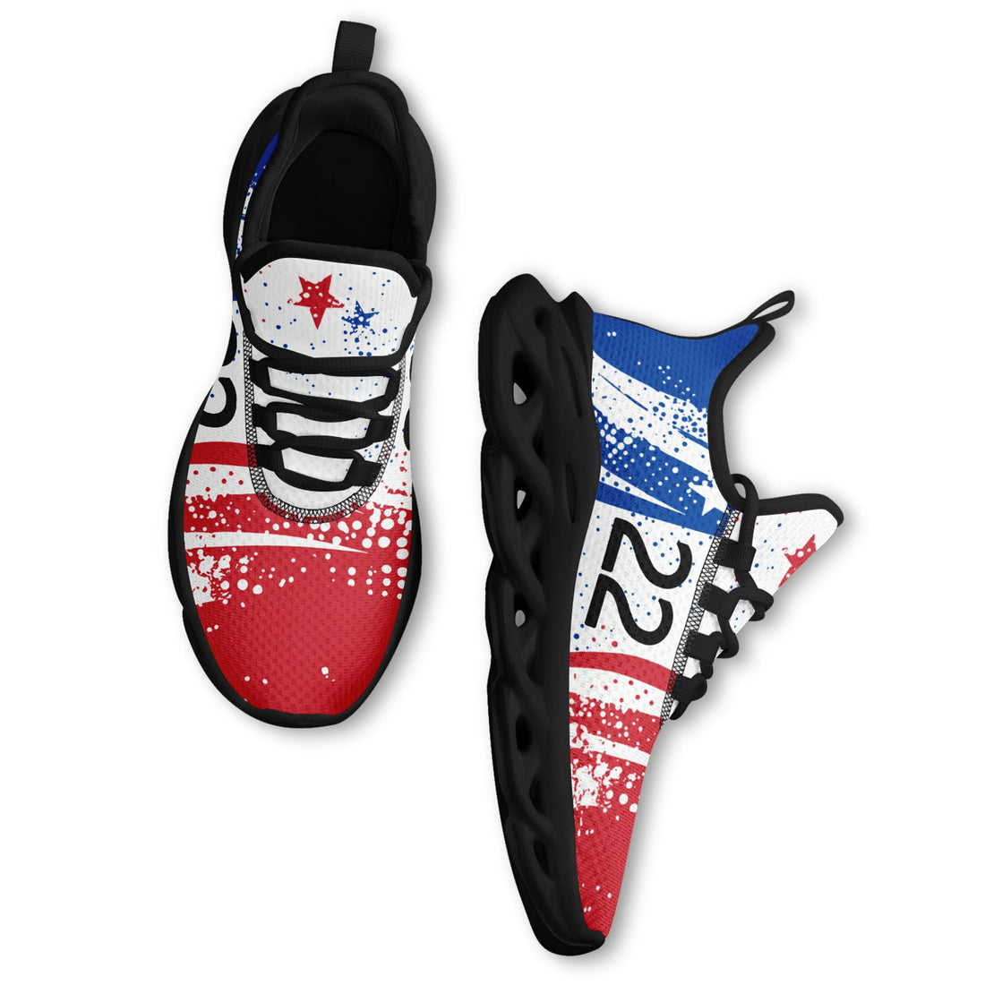 Custom South Korea 2026 World Cup Sneakers DIY Country Flag Running Shoes Lightweight Sport Shoes Gift for Football Fans Personalized Team Name and Logo FN003-F009114-8
