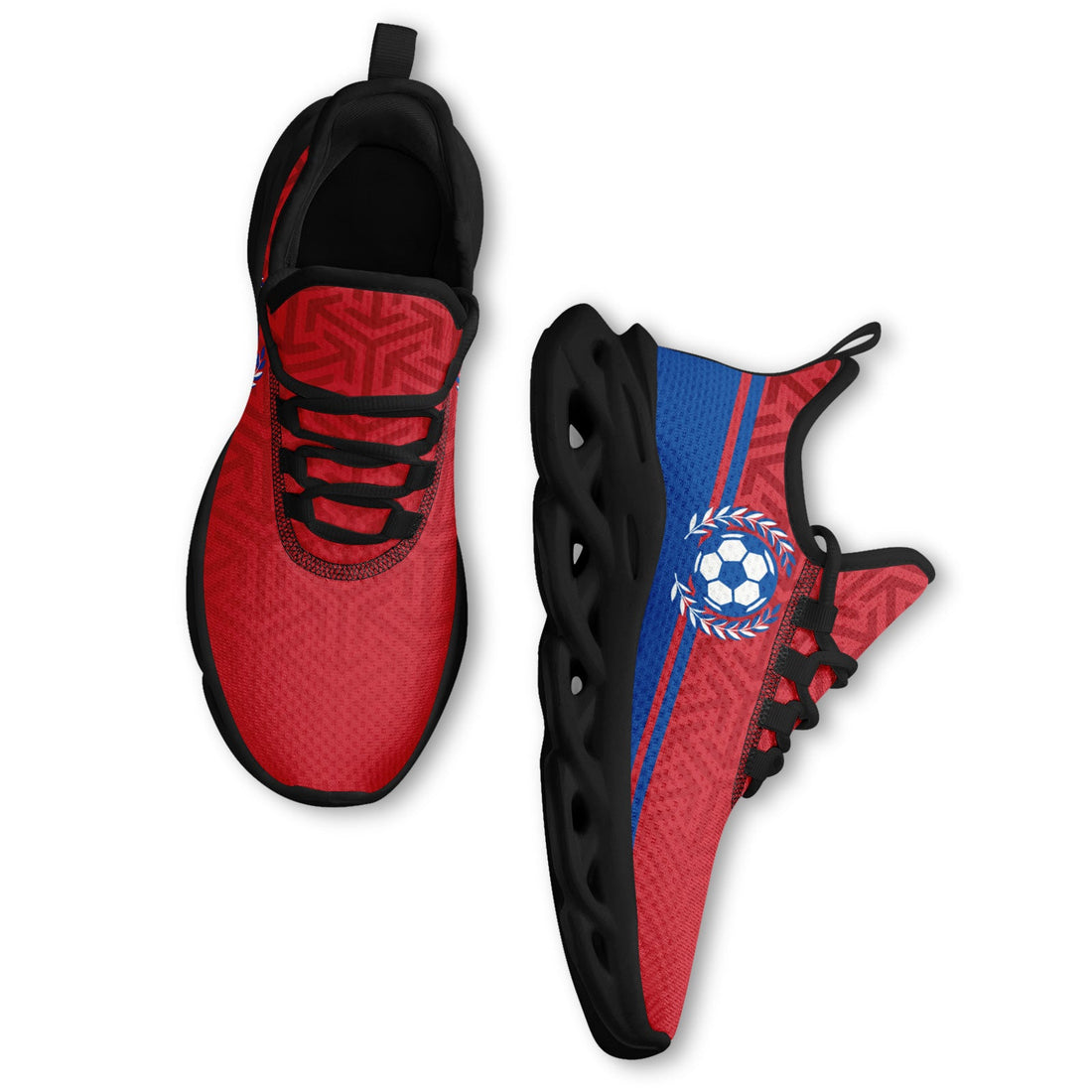 Custom South Korea 2026 World Cup Sneakers DIY Country Flag Running Shoes Lightweight Sport Shoes Gift for Football Fans Personalized Team Name and Logo FN003-F009130-4