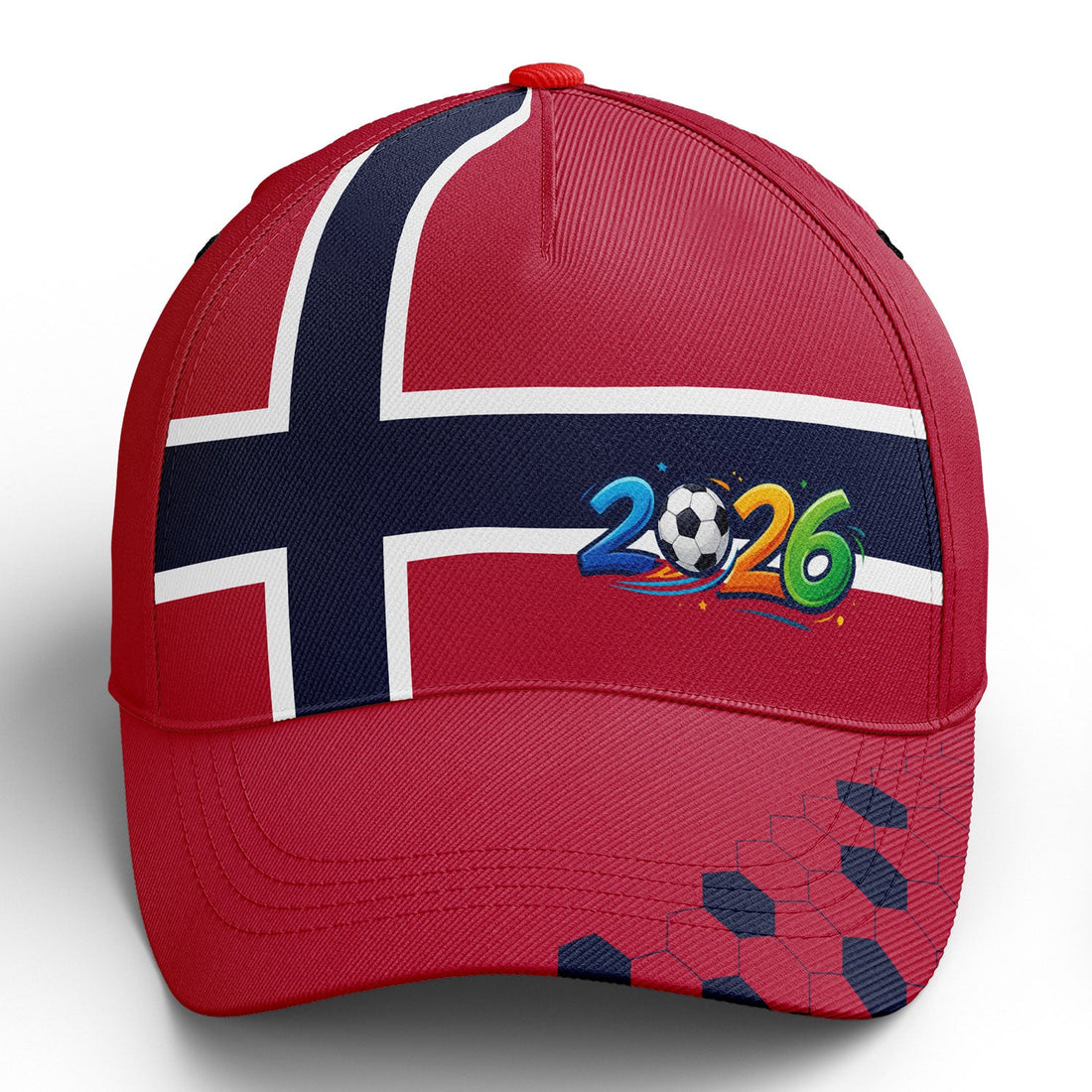 Personalized 2026 Norway Soccer Fan Hat - Add Your Name & Design Custom 2026 Football Tournament Hat YW061-F027075-4