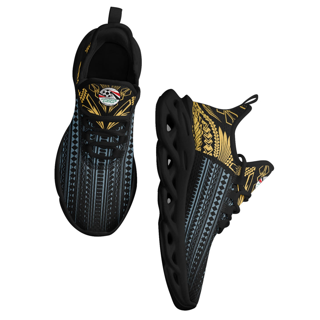 Custom Egypt 2026 World Cup Sneakers DIY Country Flag Running Shoes Lightweight Sport Shoes Gift for Football Fans Personalized Team Name and Logo FN003-F020041-3