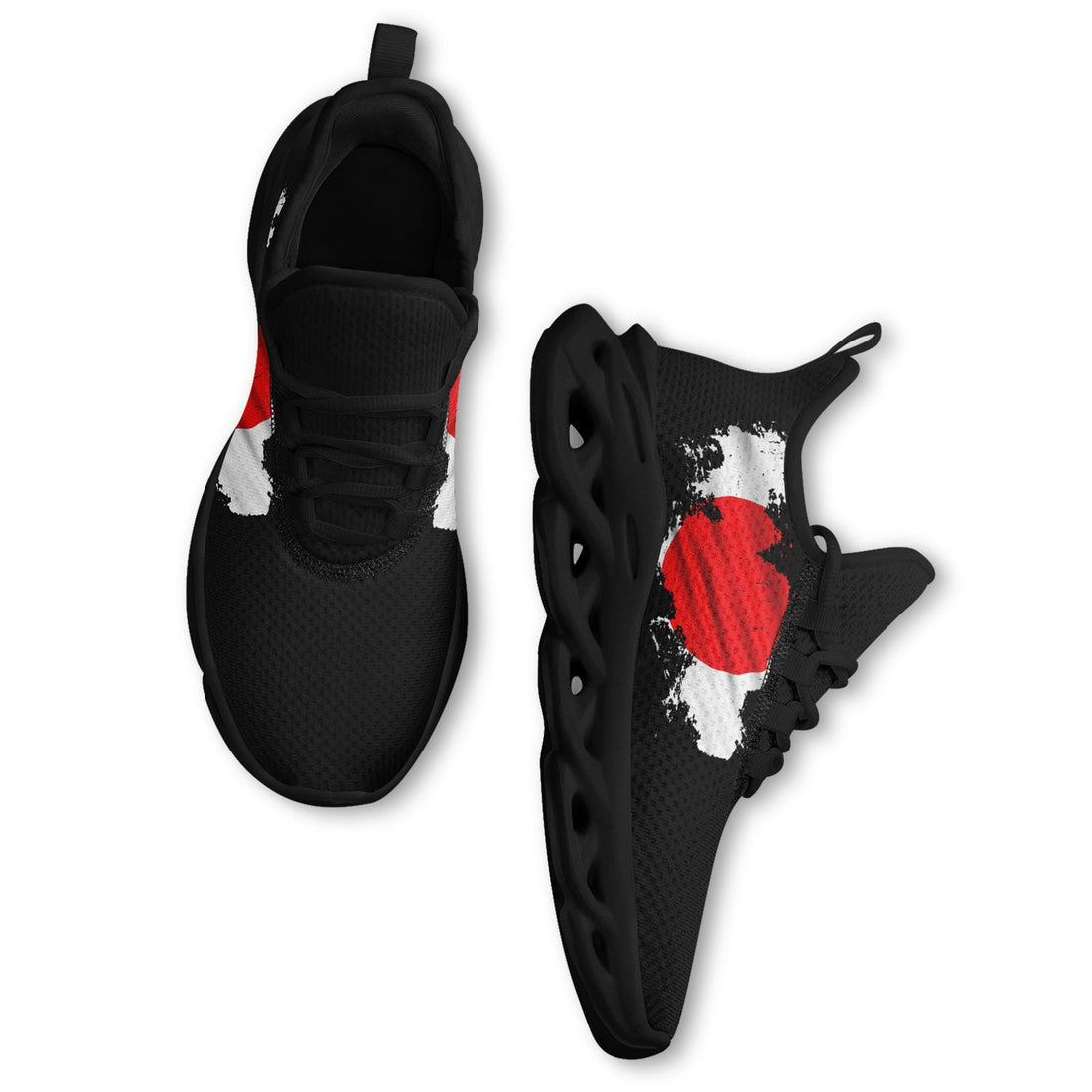 Custom Japan 2026 World Cup Sneakers DIY Country Flag Running Shoes Lightweight Sport Shoes Gift for Football Fans Personalized Team Name and Logo FN003-F025044-1