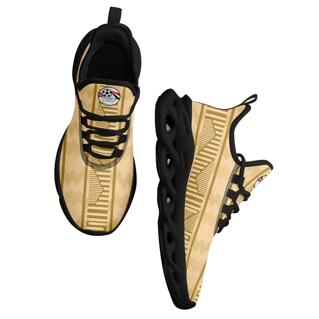 Custom Egypt 2026 World Cup Sneakers DIY Country Flag Running Shoes Lightweight Sport Shoes Gift for Football Fans Personalized Team Name and Logo FN003-F020041-2
