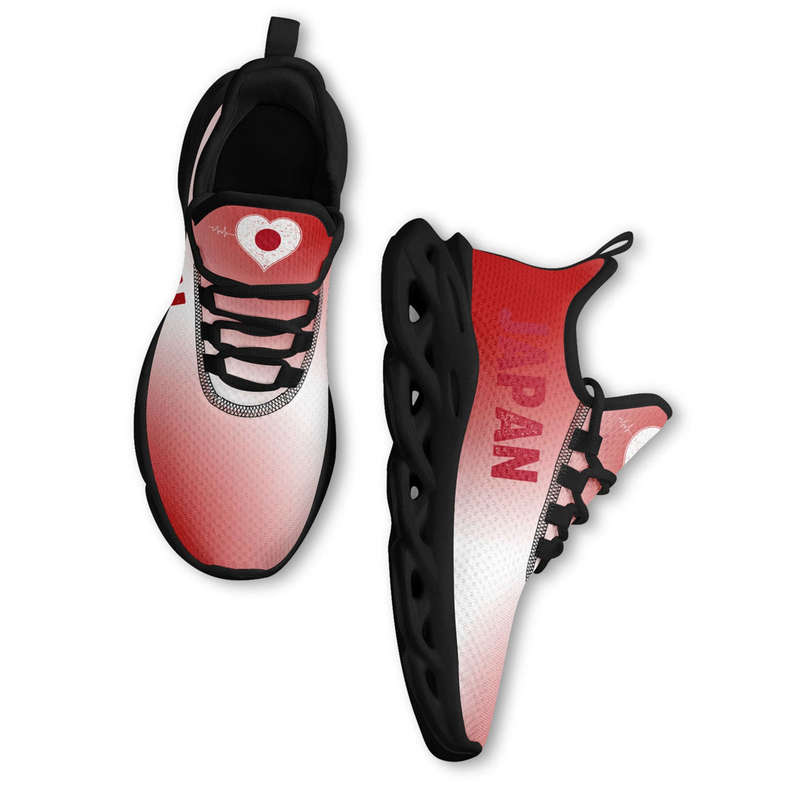 Custom Japan 2026 World Cup Sneakers DIY Country Flag Running Shoes Lightweight Sport Shoes Gift for Football Fans Personalized Team Name and Logo FN003-F025044-2