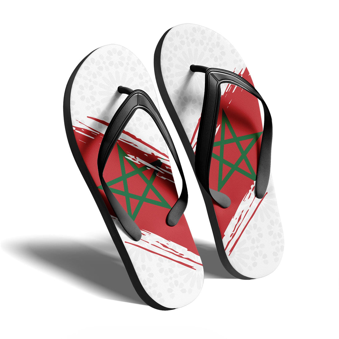 Custom Morocco 2026 World Cup Sneakers DIY Country Flag Running Shoes Lightweight Sport Shoes Gift for Football Fans Personalized Team Name and Logo FN058-F009124-5