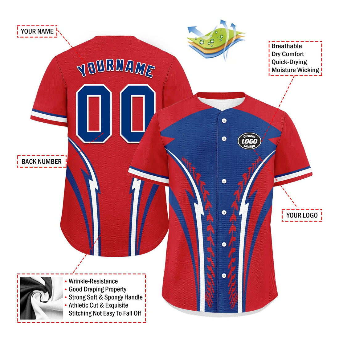 Custom Personalized Authentic Baseball Jersey BSBJ01-E023019-28