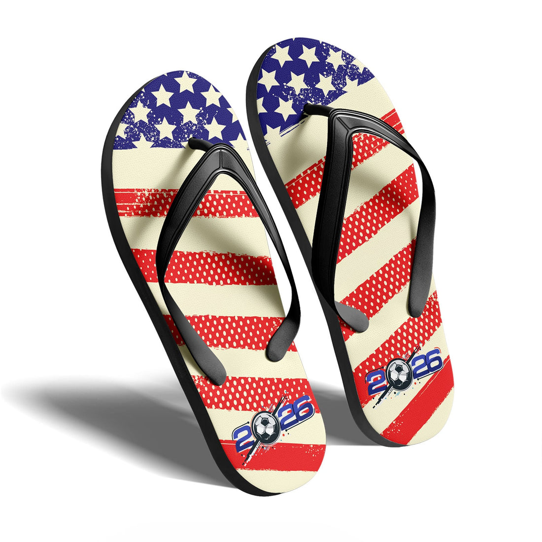 Custom United States 2026 World Cup Sneakers DIY Country Flag Running Shoes Lightweight Sport Shoes Gift for Football Fans Personalized Team Name and Logo FN058-F028041-3