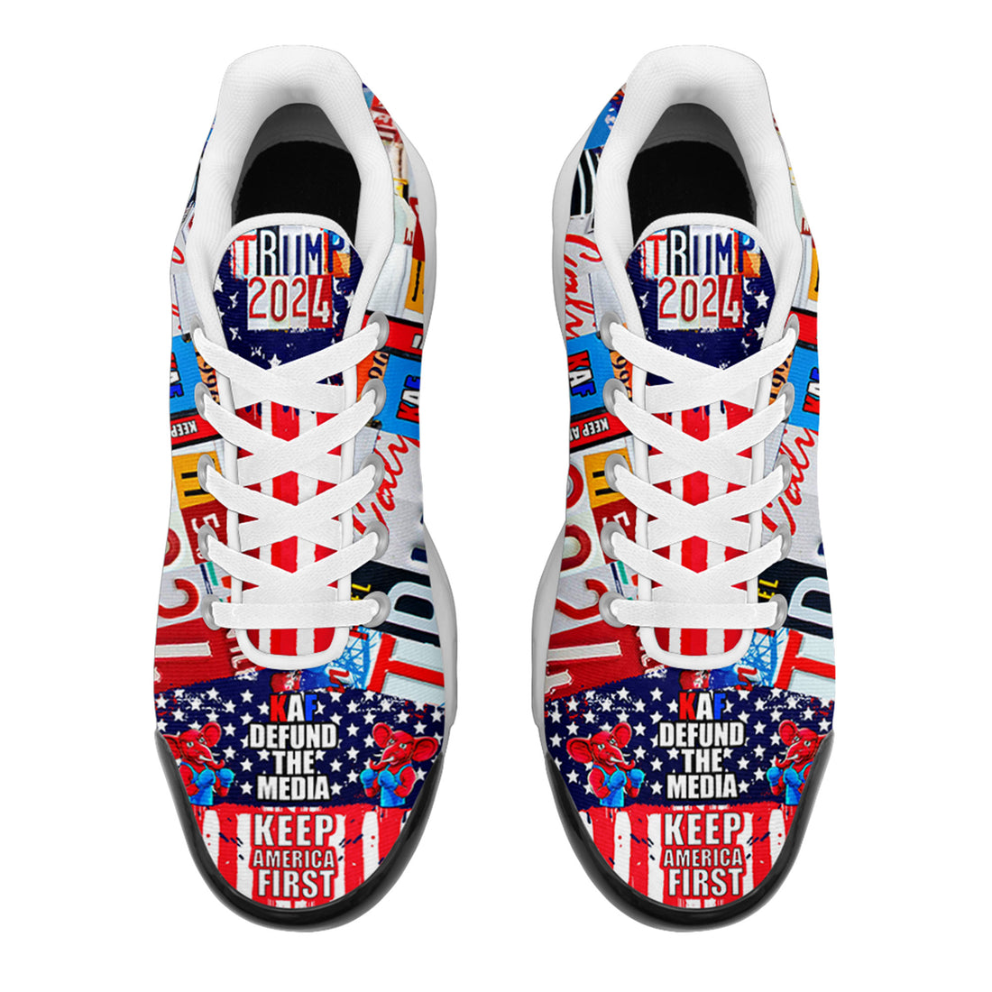 Personalized Trump Sneakers, Custom Patriotic Running Shoes,Flag Shoes,TN-24020043