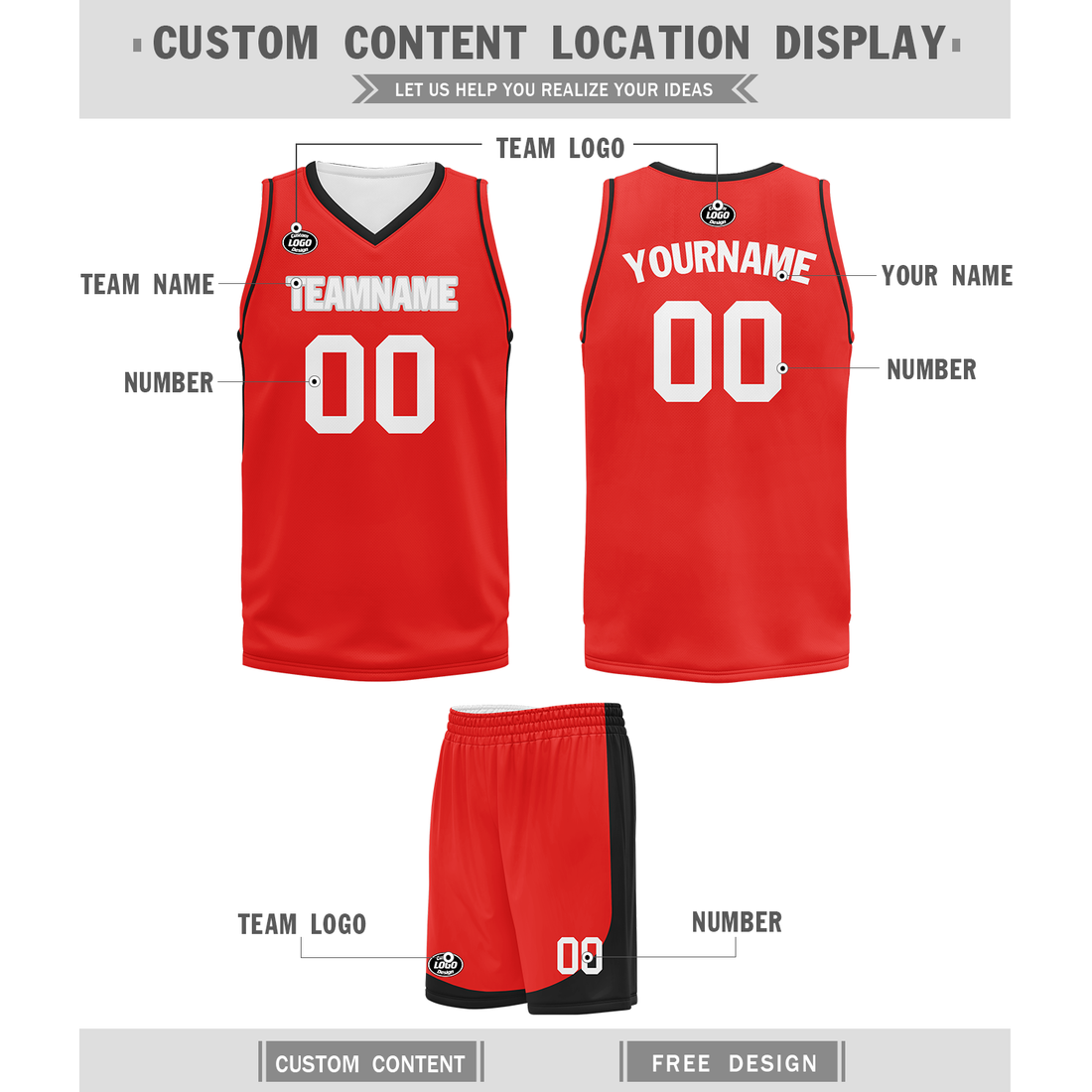 Custom Red Classic Style Sports Uniform Basketball Jersey BBJ01-bd0a70db