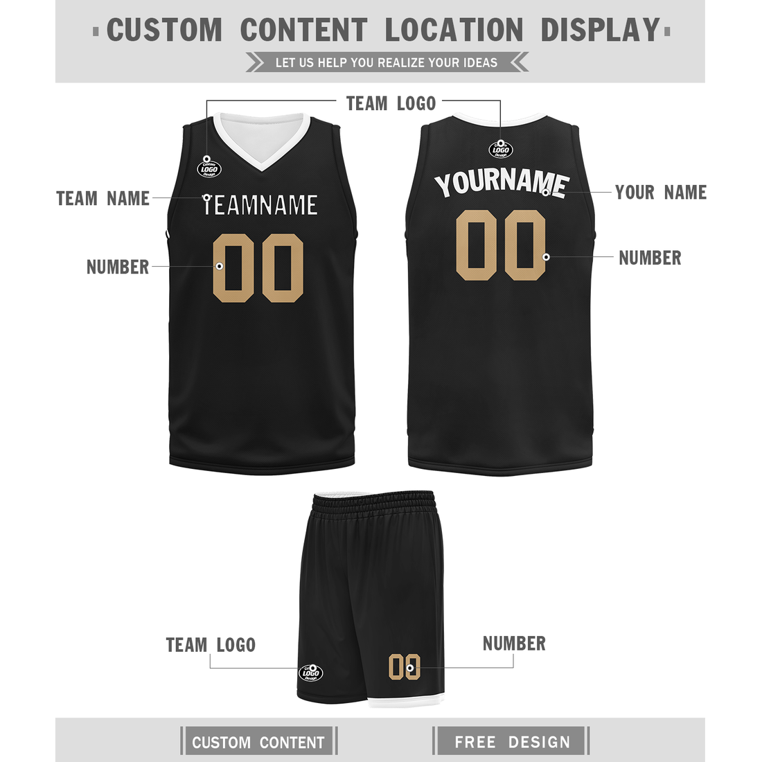 Custom Black Classic Style Sports Uniform Basketball Jersey BBJ01-bd0a70dd