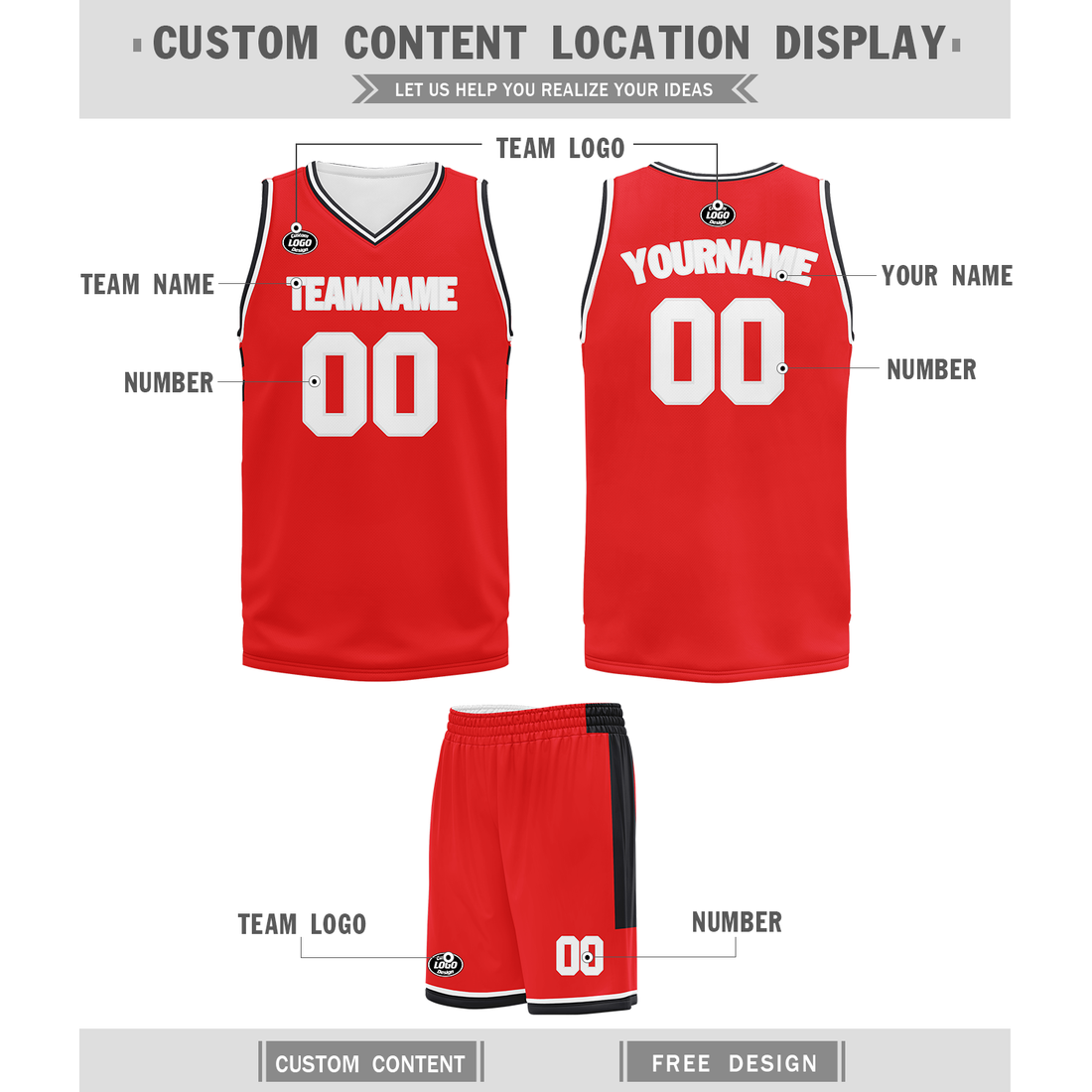 Custom Red Classic Style Sports Uniform Basketball Jersey BBJ01-bd0a70be