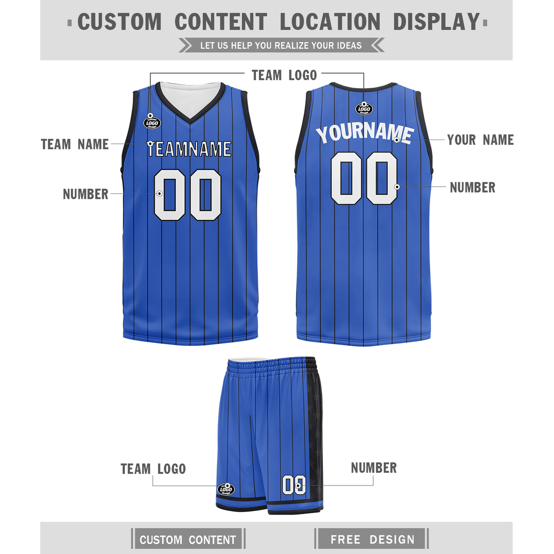 Custom Blue Classic Style Sports Uniform Basketball Jersey BBJ01-bd0a70ee