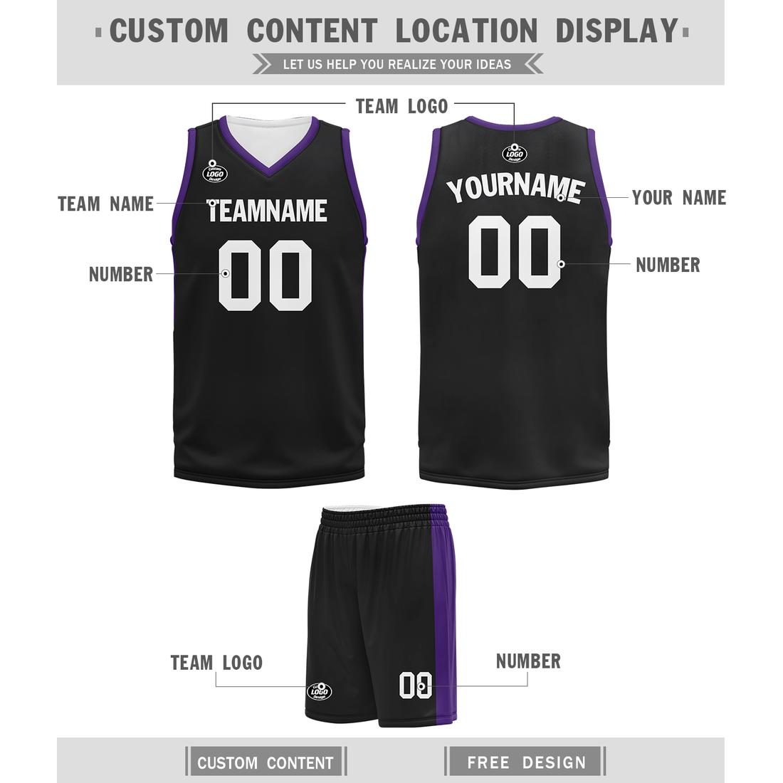 Custom Black Classic Style Sports Uniform Basketball Jersey BBJ01-bd0a70ce