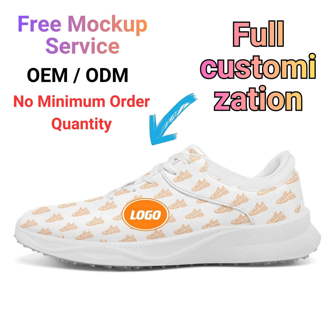 Premium Custom Golf Shoes for Teams, Personalized Logo & Name