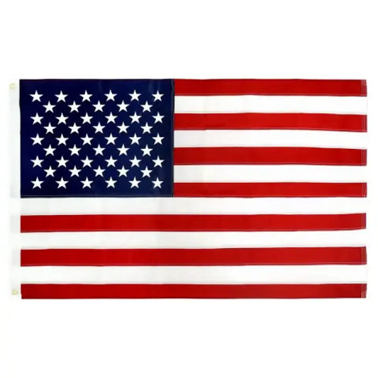 3*5ft Pure Nylon Embroidered American Flag 90x150cm Embroidered American Banner, Waterproof and UV-Resistant,1688flag-01