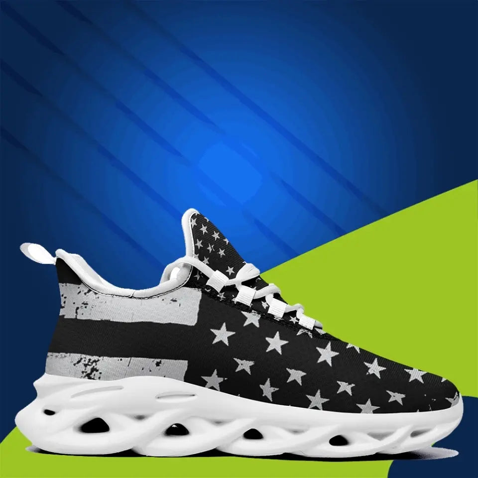 Personalized company gifts, personalized company gifts MaxSoul-B03011 Custom Max Soul American Flag, USA Flag Sneakers Max Soul, Shoes, Printed Shoes